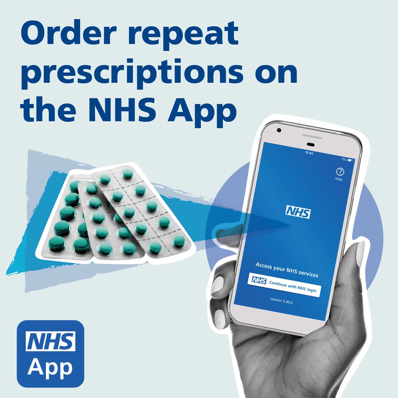 NHS App Prescription ordering